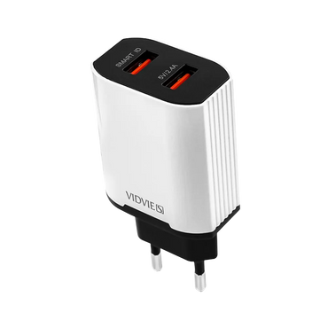 Cargador Celular con dos Puertos USB 2.4A + Cable Lightning iPhone