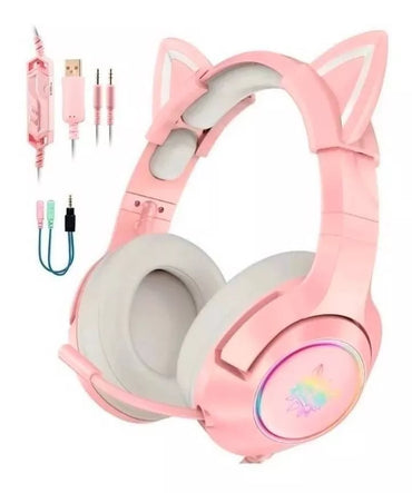 Audifonos Gamer Onikuma K9 Rosado