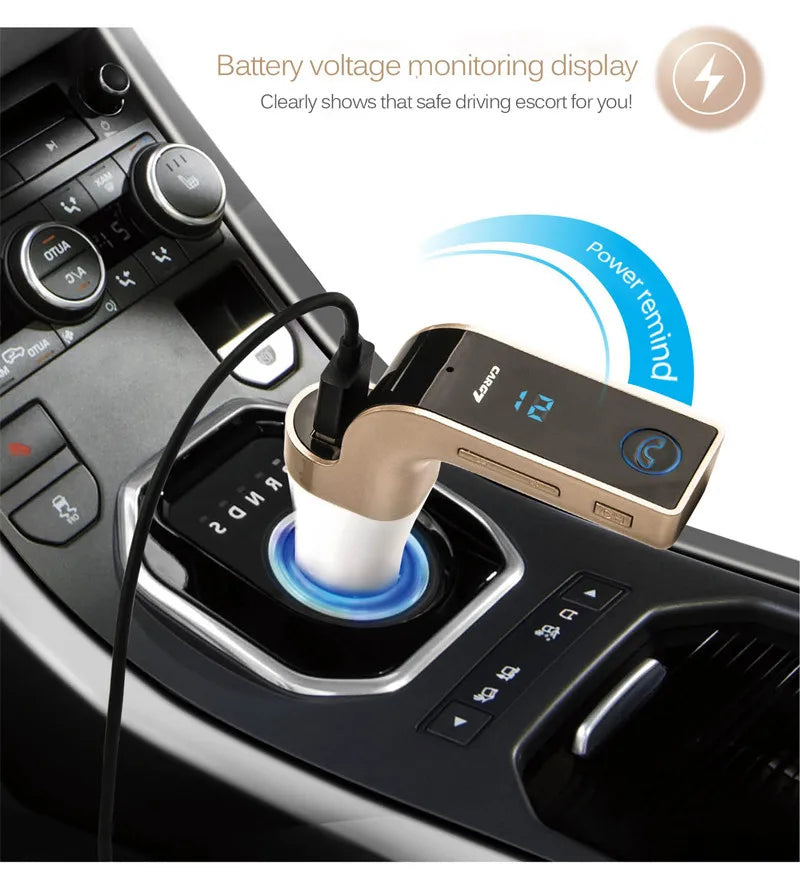 Transmisor Bluetooth Cargador Usb Auto FM Manos Libres