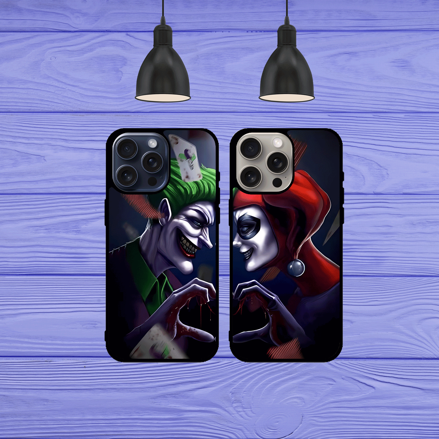 Carcasa Joker y Harley Quinn
